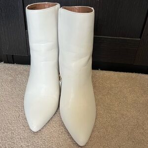 Madden Girl Chic White Ankle Booties